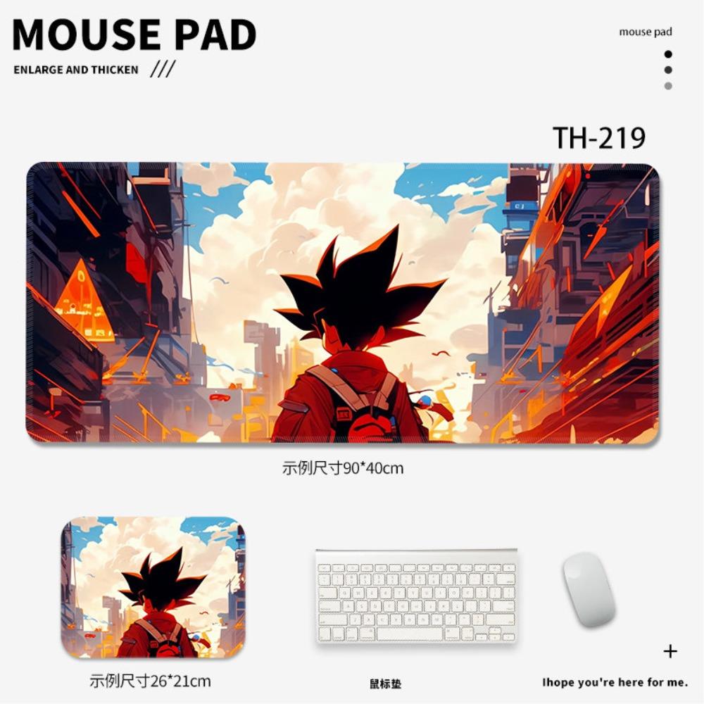 ACGN Cosplay Definition Creative Leather Mouse Pad Dragon Ball Anime E-sports Game Mouse Keyboard Table Pad Boys Advanced Non-slip  Mouse Pad