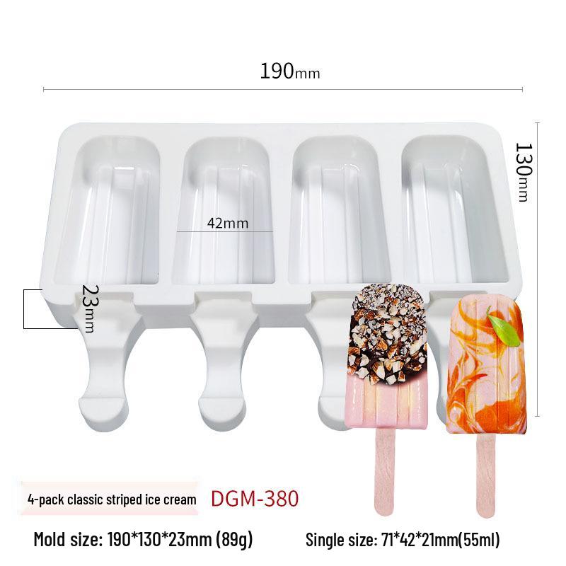 Sanxin Silicone Ice Cream Mold for Homemade Children's Popsicles, Christmas Cakes, and Chocolate Fruits