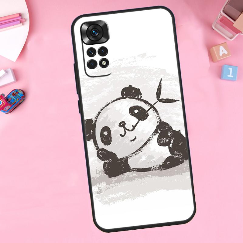 Cartoon Panda For Xiaomi Redmi Note 14 10 11 12 13 15 Pro Plus Phone Case For Redmi 15C 14C 10C 12C 13C 15