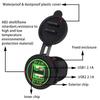 Waterproof Car Motorcycle Boat 4.2A Double Aperture USB Mobile Phone  