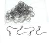50Pcs Stainless Steel Earring Hooks Clasps Hypoallergenic Ear Wires for Crafts Earring Findings DIY Jewelry Making Accessories