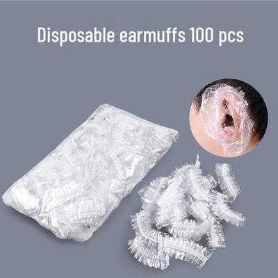 100 ks Vodotěsných Jednorázových Krytů na Uši pro Barvení Vlasů, Koupání a Šamponování