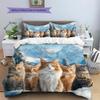 Maine Coon Pattern Bedding Home Decoration Birthday Gift (1 * duvet cover + 2 * pillowcase, without core)