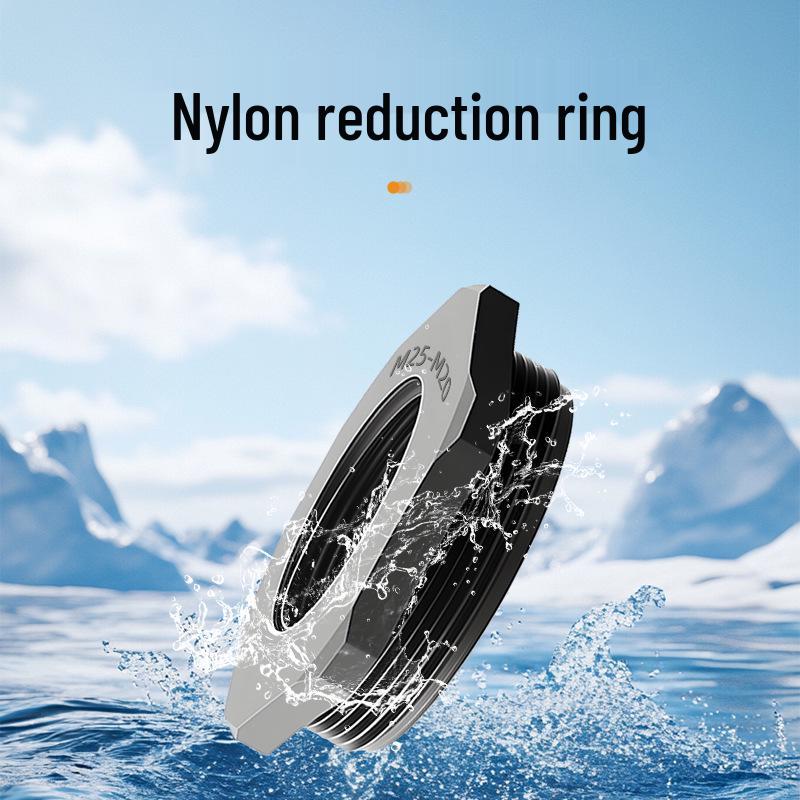 Nylon M-Typ Metrisches Gewinde Buchsenadapter PA66 - Reduzierring M32 auf M25 auf M20