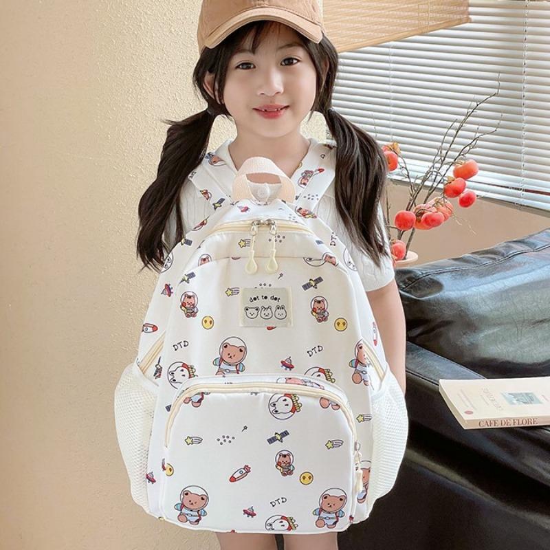 New Children's Backpack Cute Cartoon Kindergarten Big Class Schoolbag Primary School Students Reduce the Burden Lightweight Large Capacity Backpack