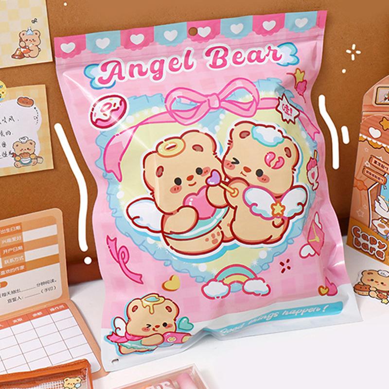 1 Sett Kreativt Søtt Liten Bjørn Skrivesett Tegneserie Skrivesaker Overraskelsespose Bursdagsgaver Morsomt Skrivesett Skoleutstyr