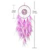 Stilvoller Traumfänger Wandbehang Ornament mit einzigartigen Federdetails und Blumenperlen für Erwachsene und Kinder Schlafzimmer