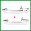 Motoforti Car Exterior Door Handle Front Right 82651-3J000 for Hyundai Veracruz 2007-2012 Silver Tone Long-lasting