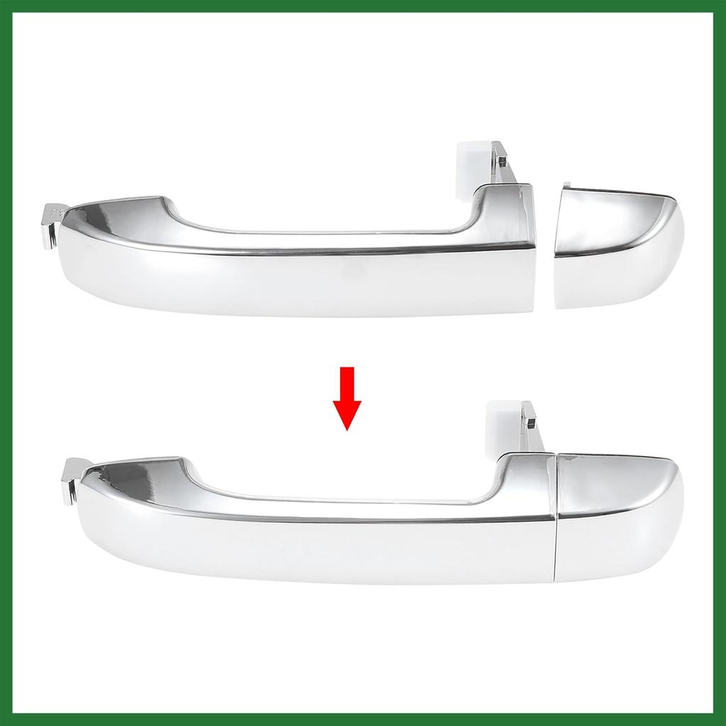 Motoforti Car Exterior Door Handle Front Right 82651-3J000 for Hyundai Veracruz 2007-2012 Silver Tone Long-lasting