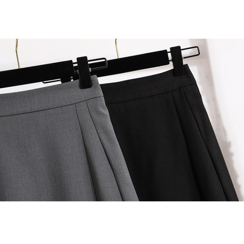 Dimanaf 2025 Women Summer Plus Size High Waist Skirts Vintage Elastic Pleated Elegant Long Skirts 5XL