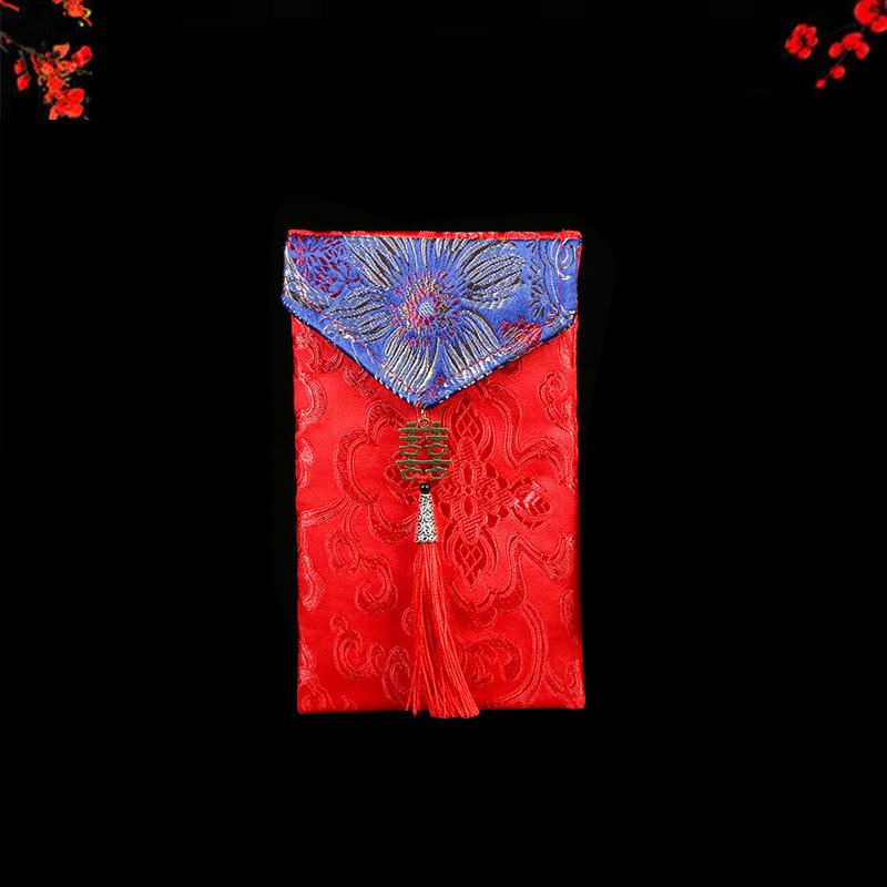 2026 New Year Red Packets Birthday Brocade Money Bag Wedding Red Envelopes Dragon Phoenix Spring Festival Blessing Lucky Gift