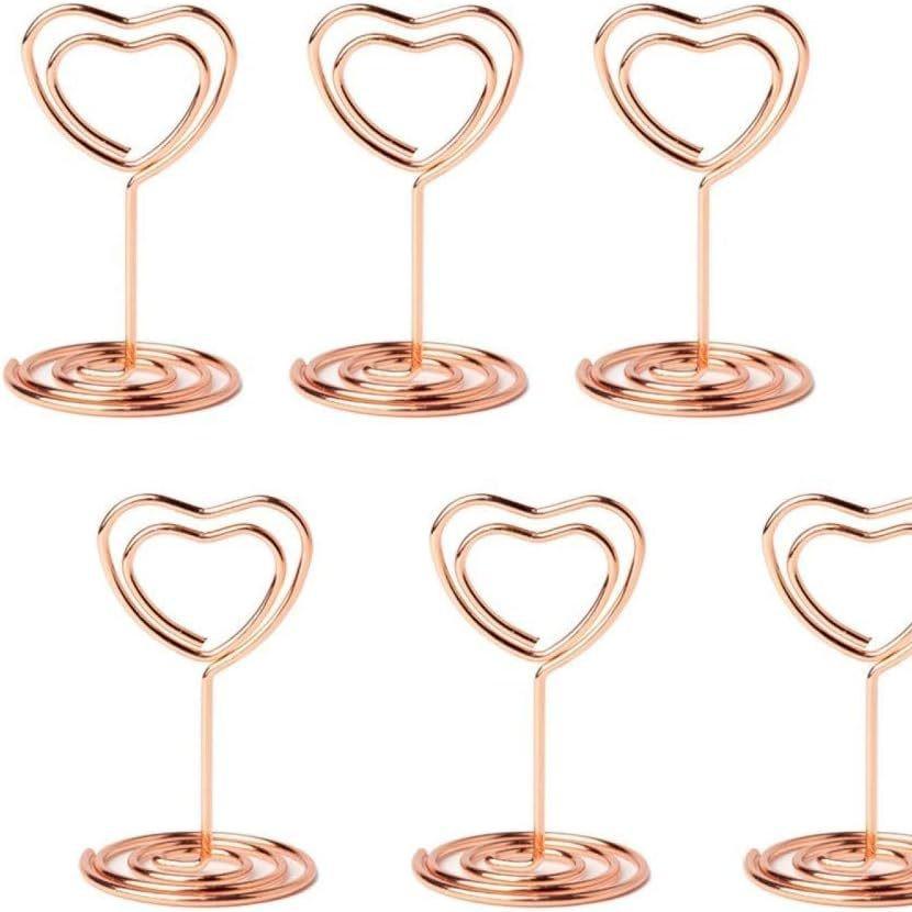 Elegant Mini Card Holder: Desktop Number, Photo Clip, Wedding Decoration