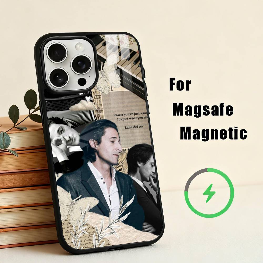 COOL A-Adrien B-Brody Actor Phone Case For iPhone17,16,15,14,13,12,11 Plus,Pro Max Magnetic For Magsafe Wireless Charging