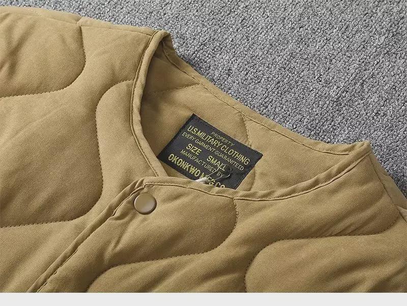 2024 Retro Quilted Thick Cotton Coat for Men - Trendy, Warm, All-Match Autumn/Winter Jacket