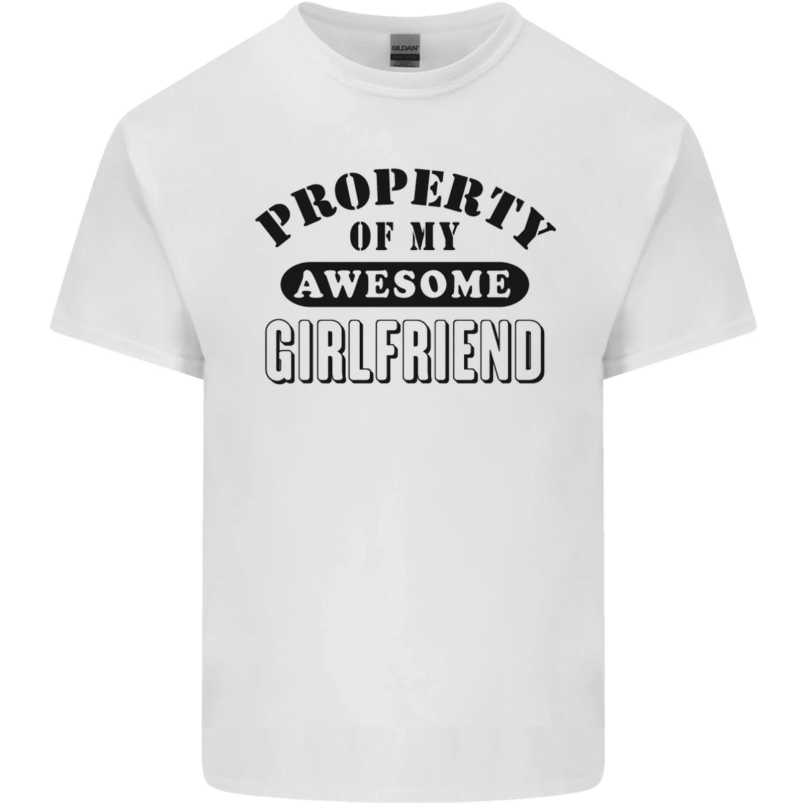 Property of My Awesome Girlfriend Funny Kids T-Shirt Childrens S
