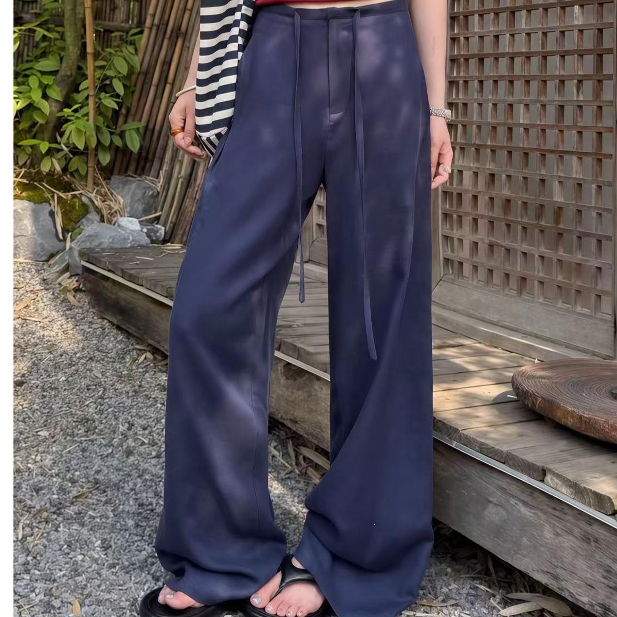 Women s Summer Breathable Wide-Leg Casual Pants S (80-95cm)