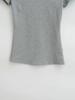 American Street Style Retro Shoulder Short Sleeve Slim T-shirt - Spring/Summer 2025