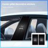 2Pc Car Center Pillar Badge Anti-scratch Protector Films Stickers For Opel crosa d astra h insignia astra j zafira b mokkaastra vivaro astra g