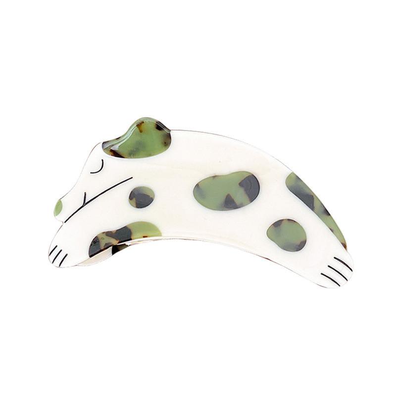 Adorable Dog Shaped Hair Claw Clip Handmade Acetate Hairpin For Women