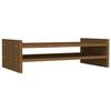 VidaXL Monitor Stand Honey Brown 50x27x15 Cm Solid Pine Wood 814022