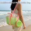 Large Capacity Shower Tote Bag Breathable Swimsuit Storage Bag Mesh Swimming  Bag  Seaside Vacation