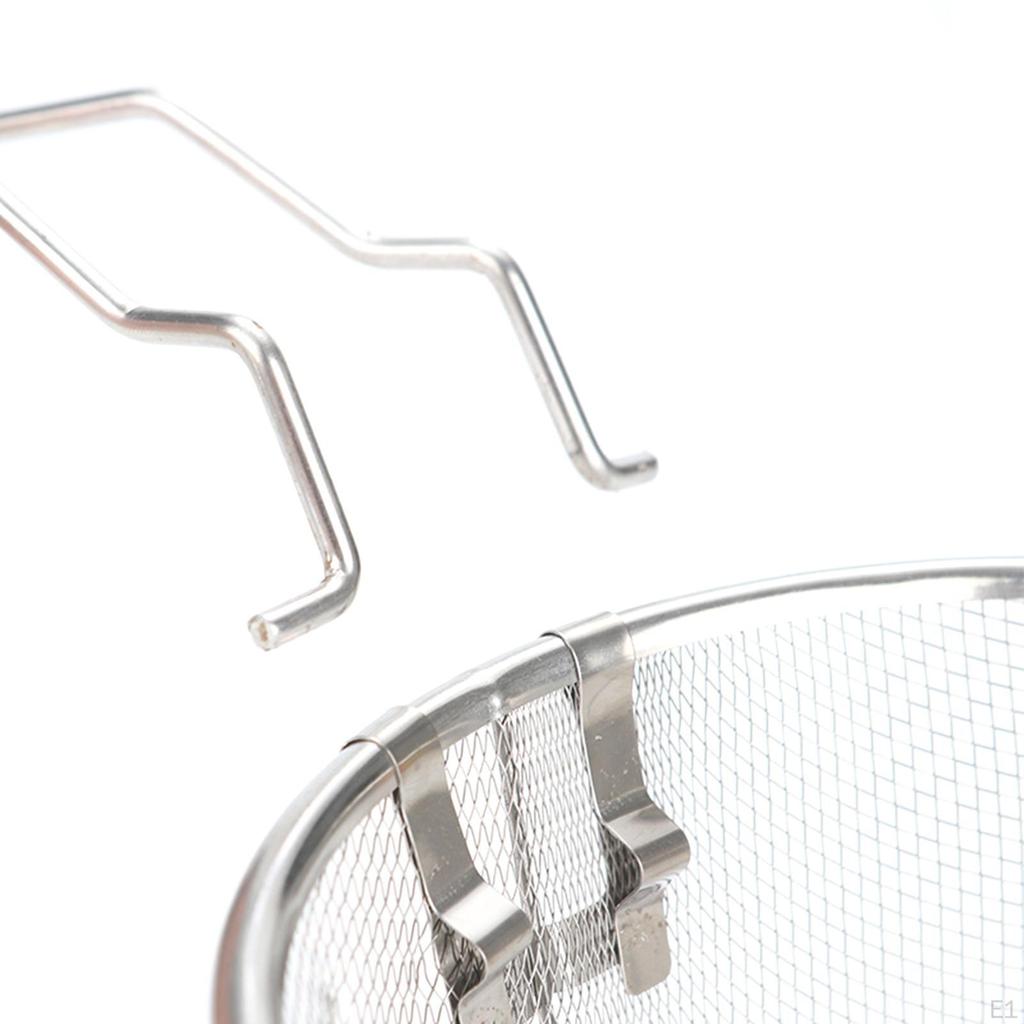 Deep Fry Basket Fryer Strainer Practical Sturdy Easy To Use Kitchen Tool for Picnics Barbecue