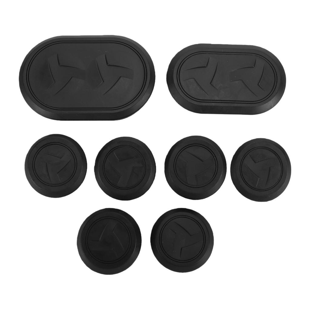 8pcs Motorcycle Frame Hole Caps Kit Anti Dust Decorative Frame Hole Plugs Replacement for MT 09 MT 09 SP 2021 2025