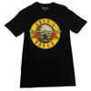 Guns N Roses T Shirt Small Bullet Logo Black Band Rock Music Tee Graphic
