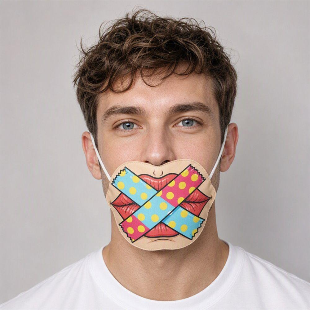 Realistic Expression 3D Printed Mask 3D Printed Cotton Mask Creative Halloween Mask  Cycling