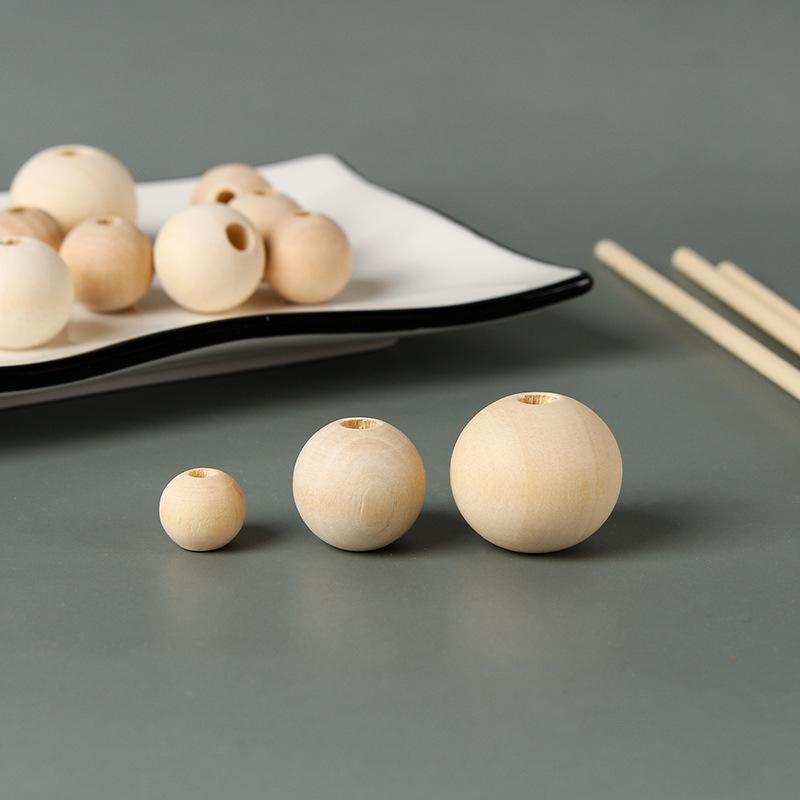 

Indoor Flameless Aroma Diffuser with Natural Wood Color Sticks and Beads Diameter 10mm, Hole 3mm (100 pcs)