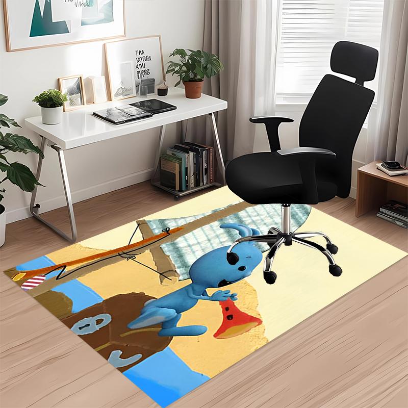 Zig & Sharko Bedruckter Teppich für Bürostuhl Wohnzimmer Schlafzimmer Küchenraum Dekoration Geschenke