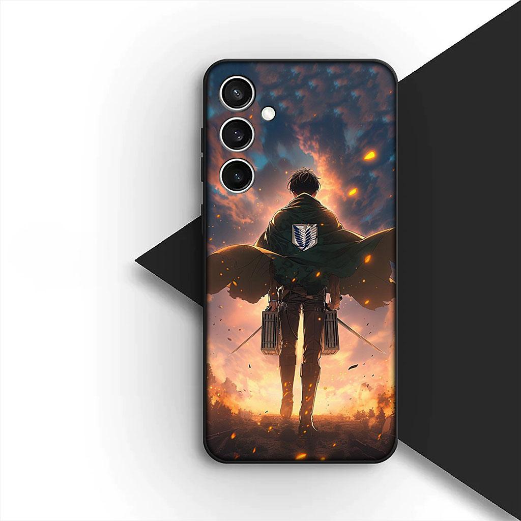 Casing Phone Cover for Apple iPhone 17 Pro XS Max Air 6 Plus X 5 + SE 2022 SE2 16E XR Case  Attack Levi on Eren titan Jaeger