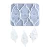 3 Cavity Soft Pendant Moulds Silicone Keyring Mold Gnome Shape Earrings Moulds with Hole Hand-Making Accessories