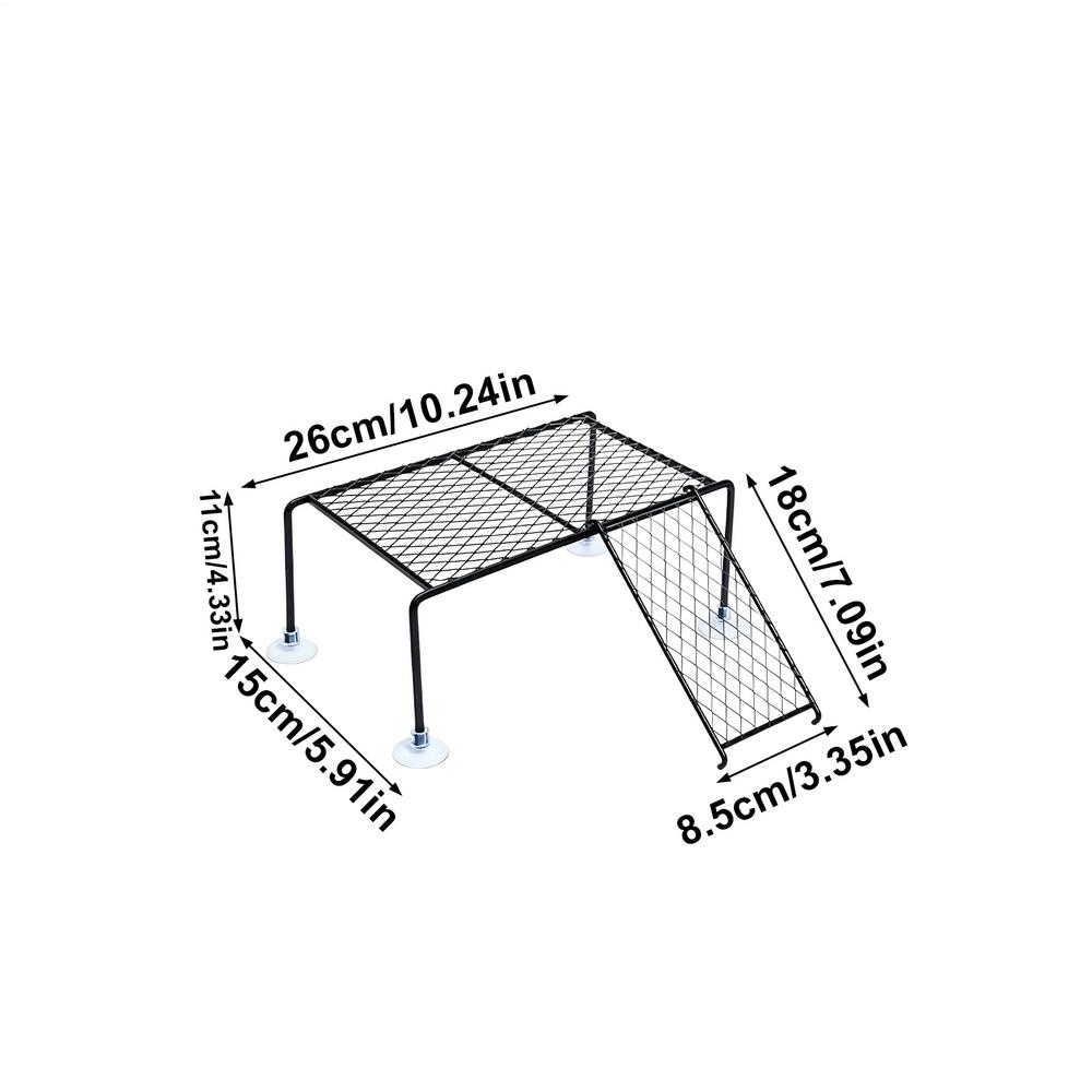 Turtle Basking Dock Suction Cup Resting Land Turtle Tank Basking Area for Terrapin Salamanders Crabs Tortoise Living Room