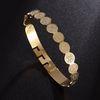 

Stainless Steel Jesus Round Amulet Bracelet Catholic San Benito Cross Bracelet Religious Fashion Jewelry for Men and Women