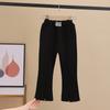 2-8T Batole Kid Dětské Dívčí kalhoty Podzimní Kojenecké Dívčí Kalhoty Elegantní Split Fashion Flares Kalhoty Nové Dětské Spodničky Kalhoty