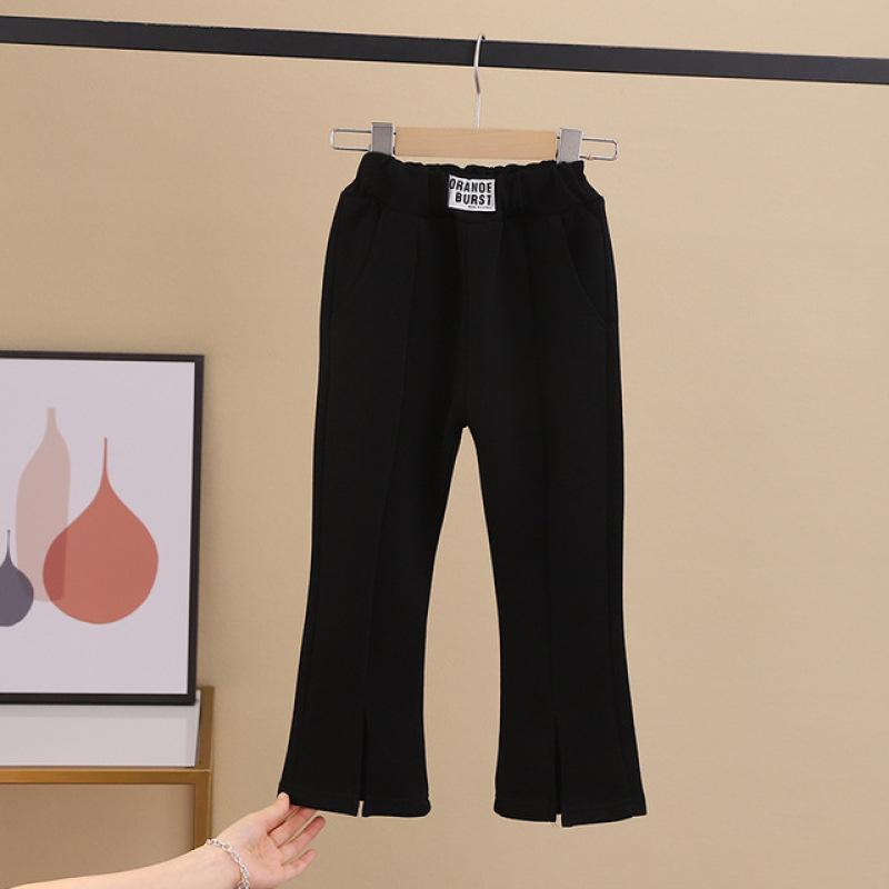 2-8T Batole Kid Dětské Dívčí kalhoty Podzimní Kojenecké Dívčí Kalhoty Elegantní Split Fashion Flares Kalhoty Nové Dětské Spodničky Kalhoty