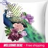 Funda de almohada cuadrada con estampado de rosas de la serie Fashion Decoración para el hogar y la oficina