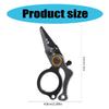 Fishing Pliers with Safety Lock Fishing Multitool Aluminum Pliers Multifunction Braided Fishing Line Cutter Rings Opener