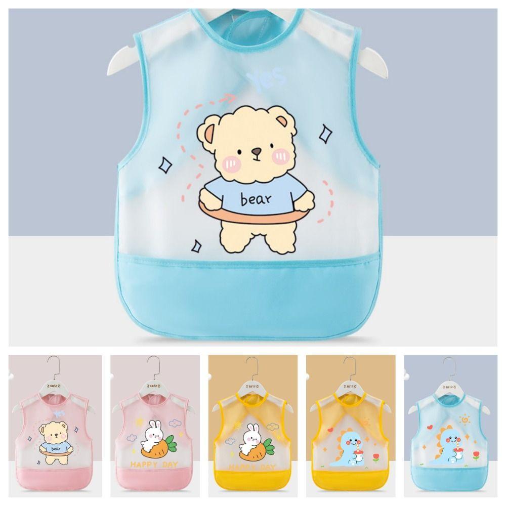 Anti-dirty Sleeveless Bibs Animal Pattern Saliva Towel Burp Apron Cute Baby Feeding Bib  Summer