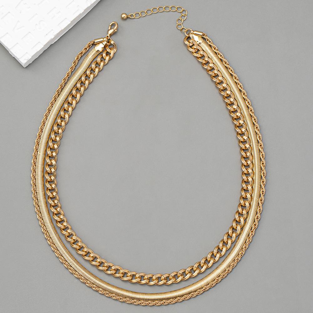 

Богемный стиль многослойный чокер из цепочки «змеиная кость», женский модный тренд, металлические ожерелья и аксессуары