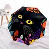 1pc Cat Flowers Automatic Folding Umbrella - Compact 8-Rib Design, Durable Plastic & Iron, Lightweight for Outdoor Daily Use055
