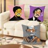 Design B-Bitcoin Cushion Cover Soft Short Plush Pillow Cover Smooth Cozy Texture Aesthetic Cushion Case Home Decor