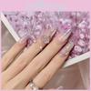 Trendy Gradient Glitter Nail Stickers Xs-l Sizes Sparkling Gems