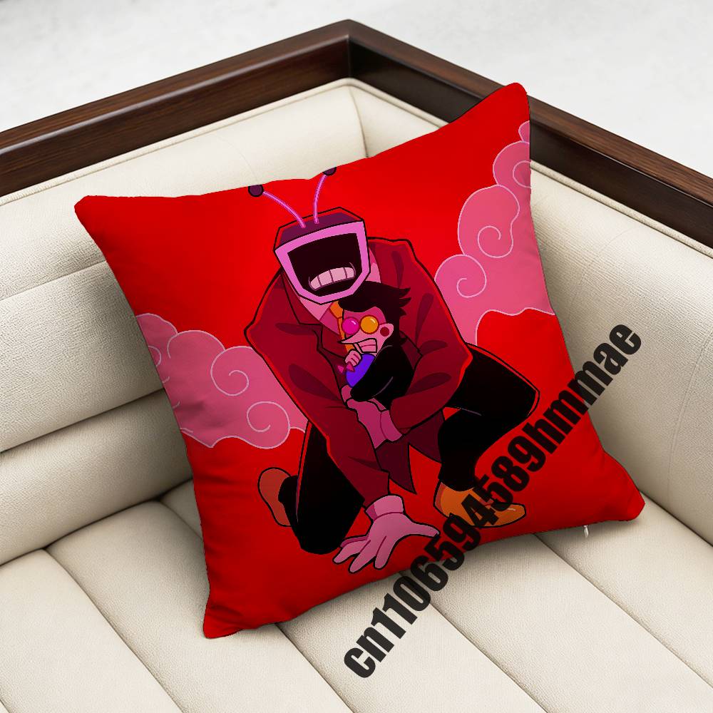 Game DDeltarune Spamton Throw Pillow Case Sham For xcm xcm Square Home Pillowcase Cushion Cover