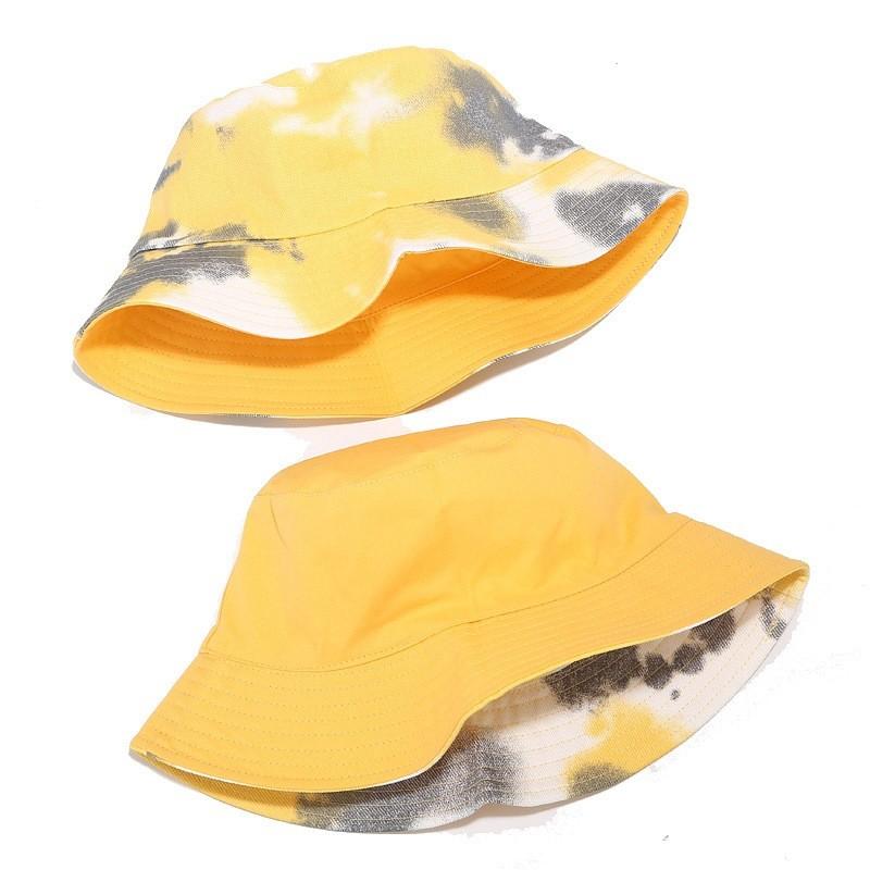 Dyeing Cotton Fisherman Hat With Wide Brim For Summer Outdoor Sun Protection