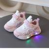 Fashion Girl Shoe 2024Autumn New Light Up Kid Sneakers Breathable Kid Shoes Versatile Boy Tennis Shoes Light Casual Shoes Tenis