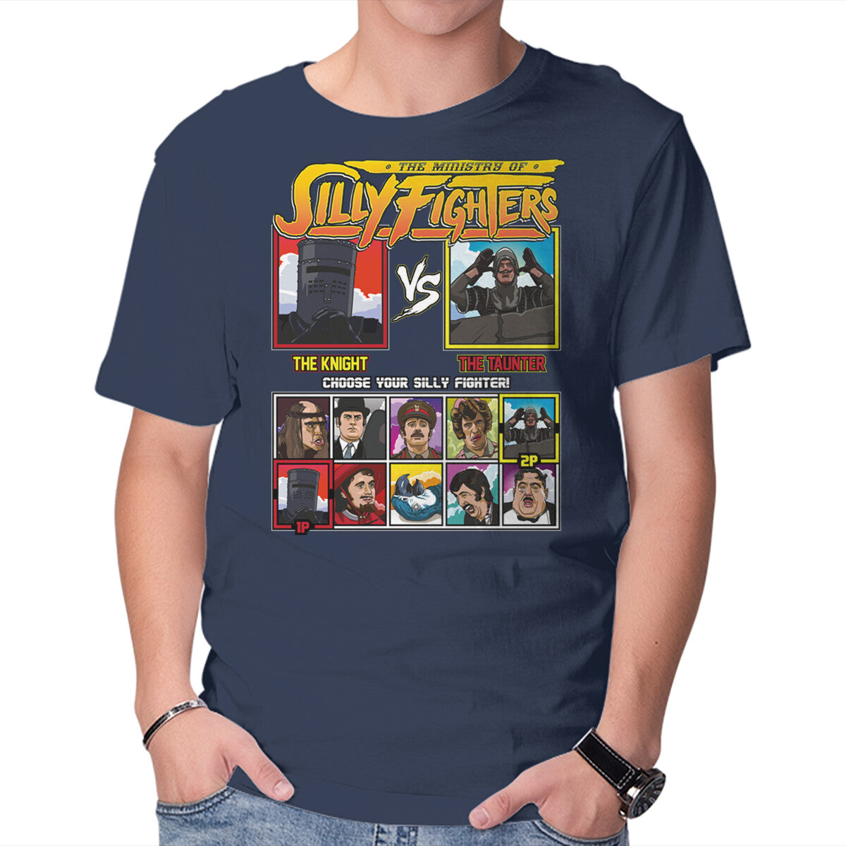 Unisex Crew Neck T-Shirt Ministry Of Silly Fighters Graphic Short Sleeve Casual Tee XXXL