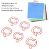 100PCS Apple Shaped Paper Clips, Cute Paper Clips Bulk Planner Clips and Bookmarks Funny Clips Office Clips(Red)