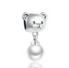 New Pink Glove Baseball Passport Pendant Dangle Charm Bead Fit Original Fashion Bracelet Diy Jewelry For Women Gift